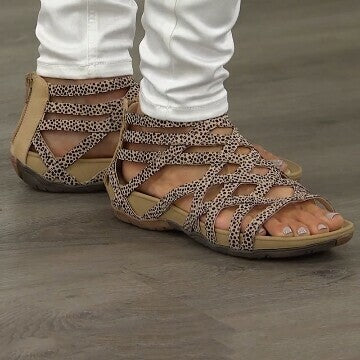 Round Toe Hollow Roman Gladiator Sandals