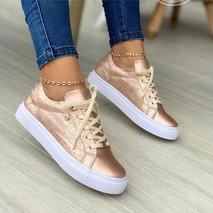 Women Platform Sports Flat Sneakers