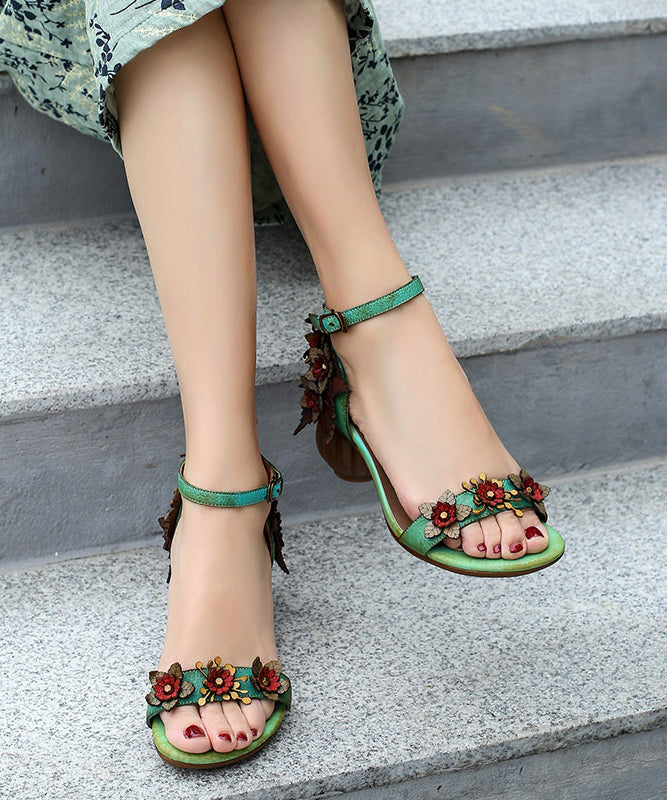 Womens Floral Lace Cross Strap Sandals