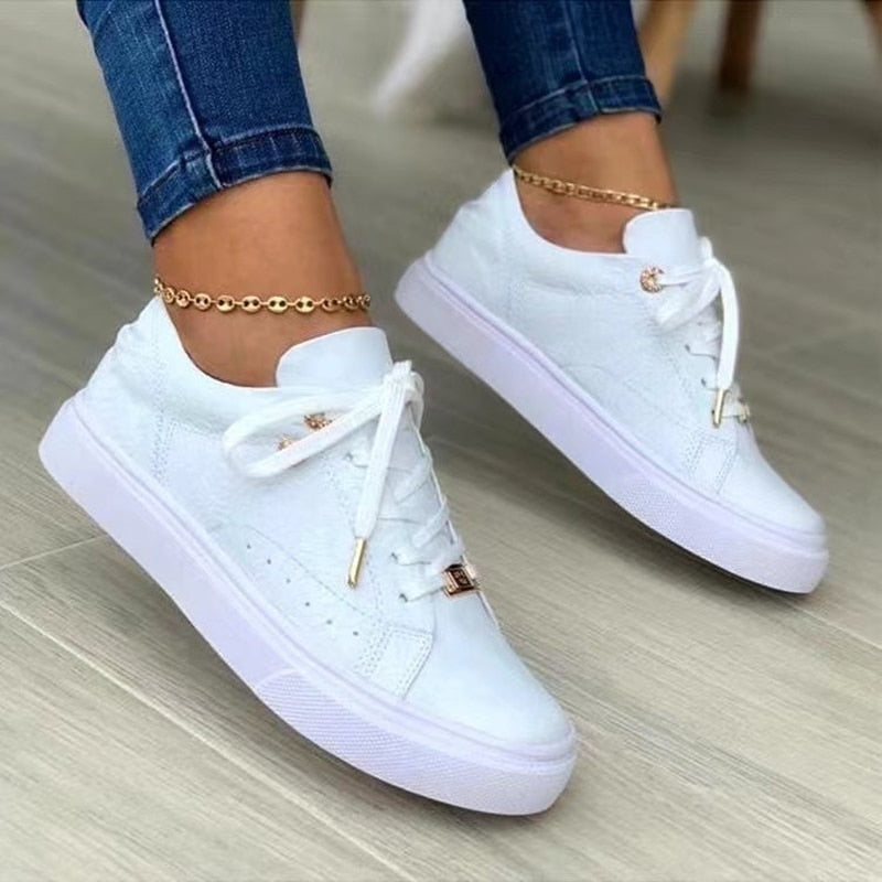 Women Platform Sports Flat Sneakers