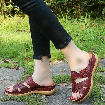 Leather Soft Soled Sandals