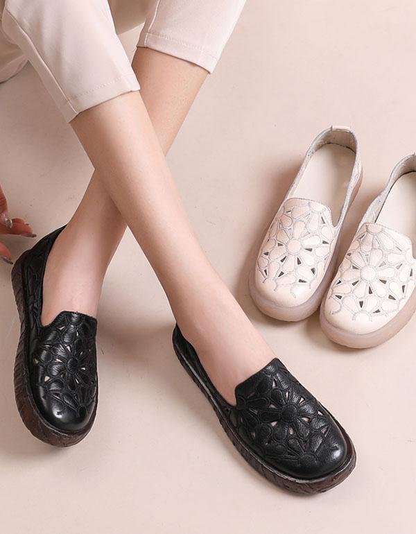 Leather Comfortable Flat Shoes