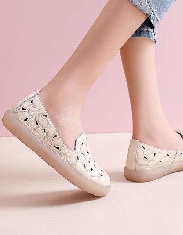 Leather Comfortable Flat Shoes