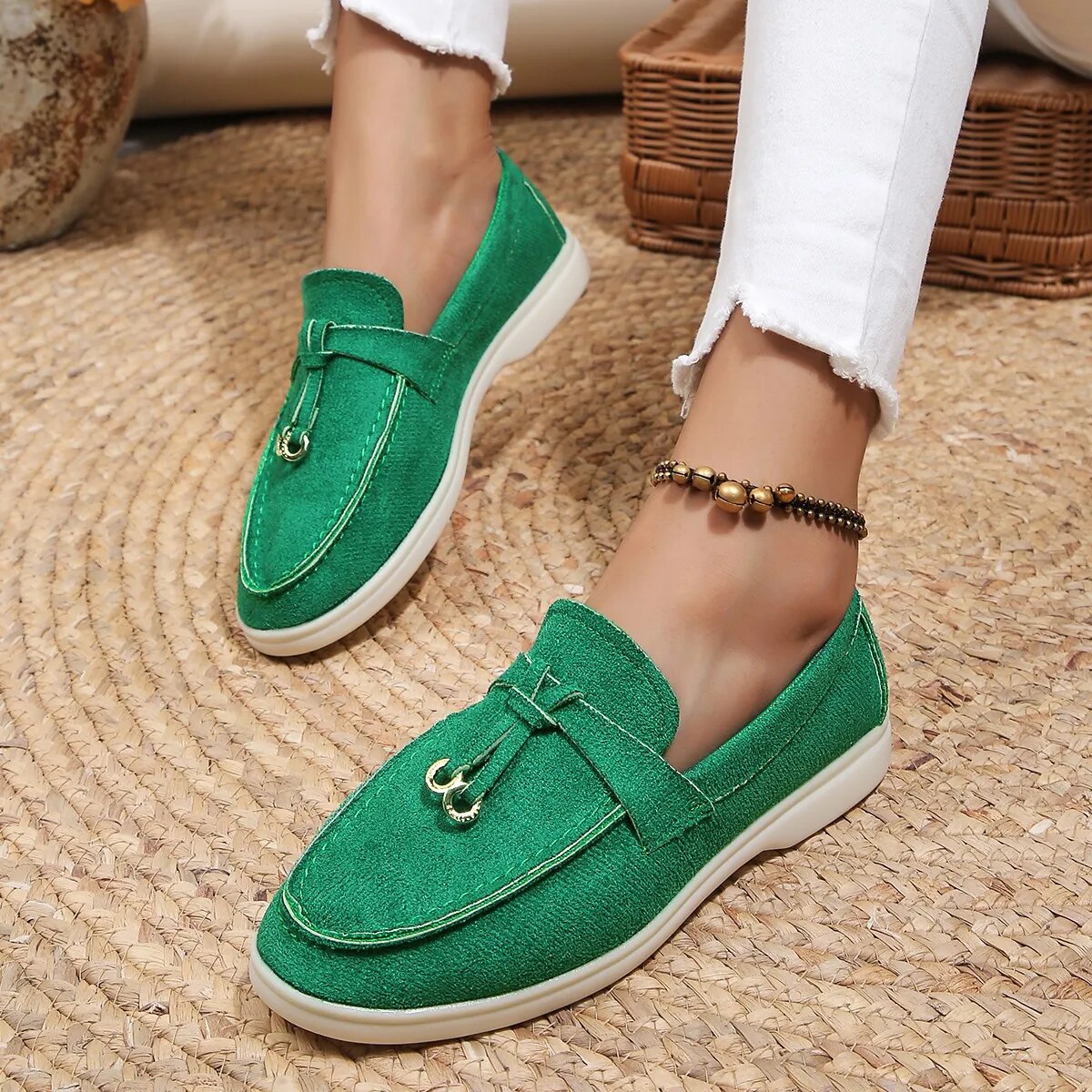 Teenagers' Slip-On Loafers With Straps