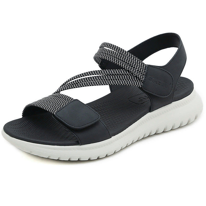 Womens Flat Solid Colour Sandals