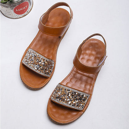 Glitter modern sandals