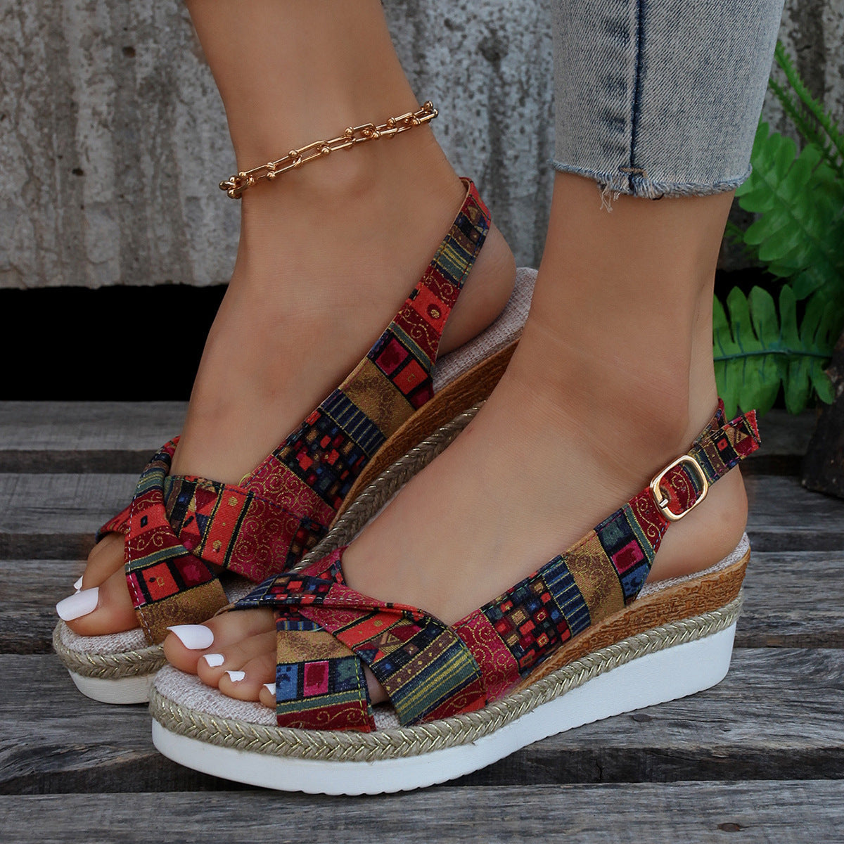 Womens Summer Wedge Sandals