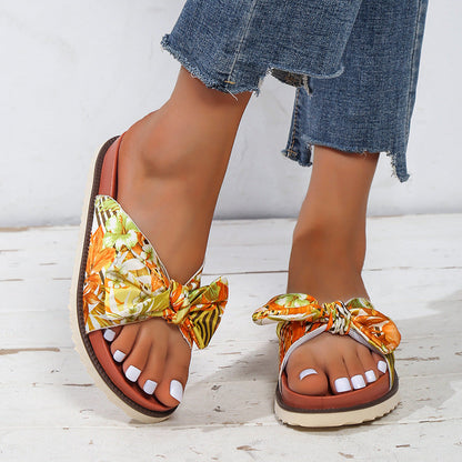 Womens Floral Print Sandals