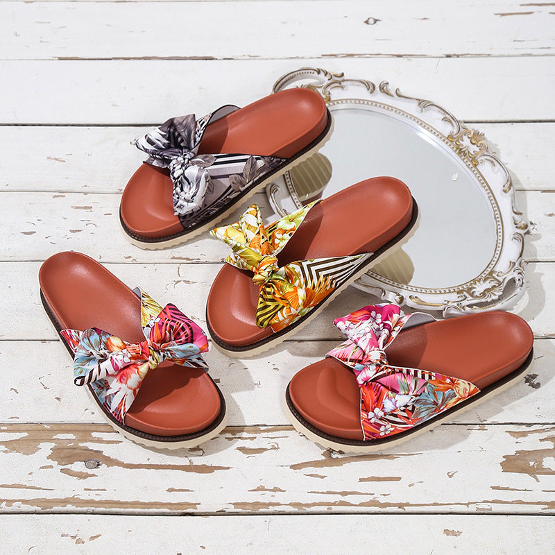 Womens Floral Print Sandals