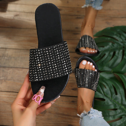 Casual sequin summer slippers