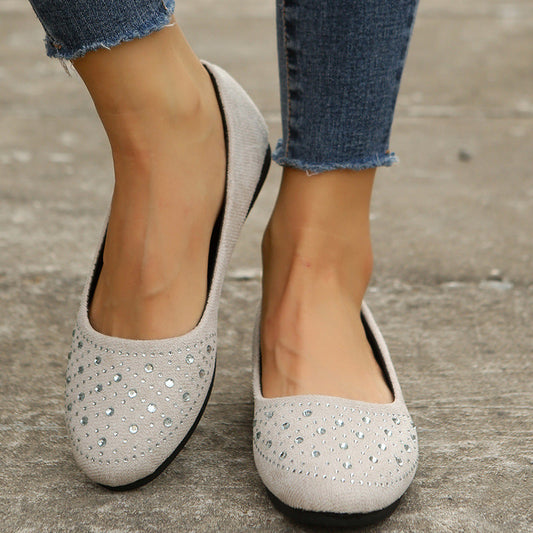 Frosted textured diamond flats