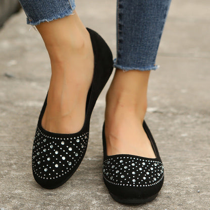 Frosted textured diamond flats