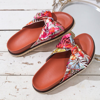 Womens Floral Print Sandals