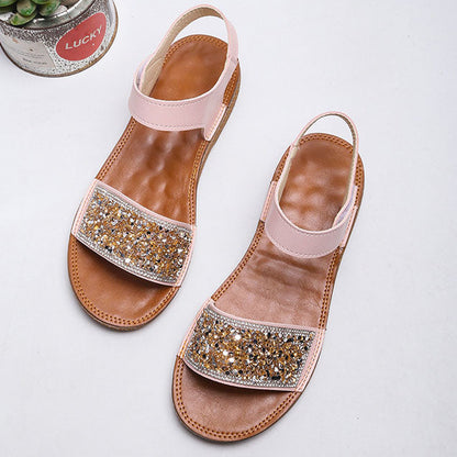 Glitter modern sandals