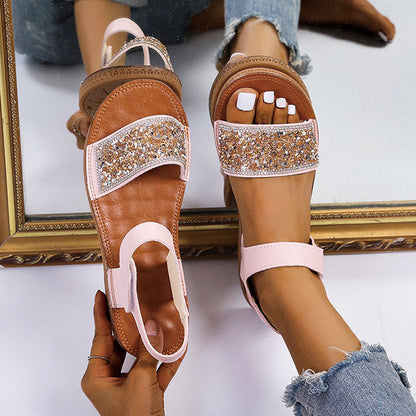 Glitter modern sandals