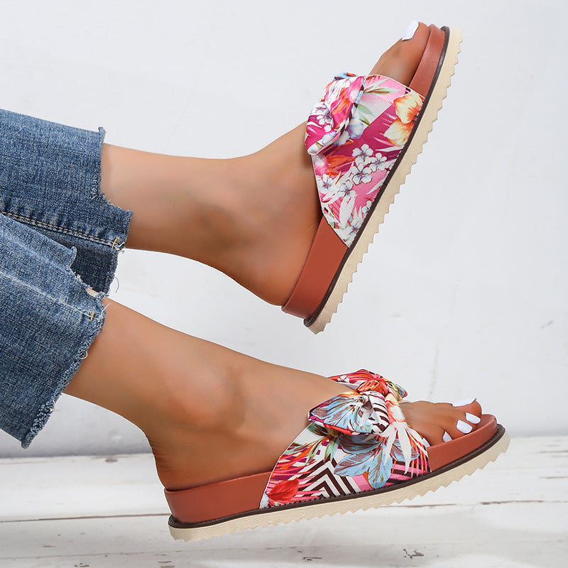 Womens Floral Print Sandals