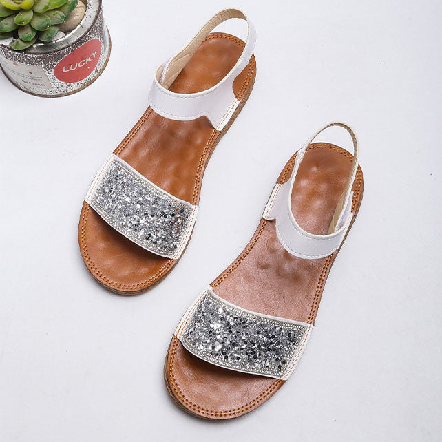 Glitter modern sandals