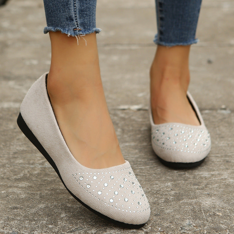 Frosted textured diamond flats