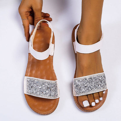 Glitter modern sandals