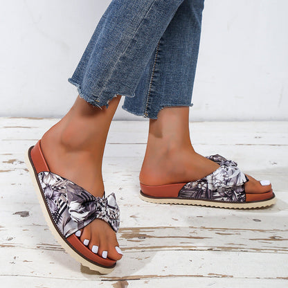 Womens Floral Print Sandals