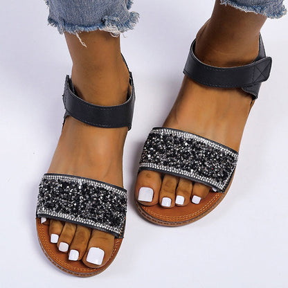 Glitter modern sandals