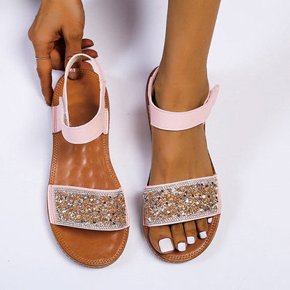 Glitter modern sandals