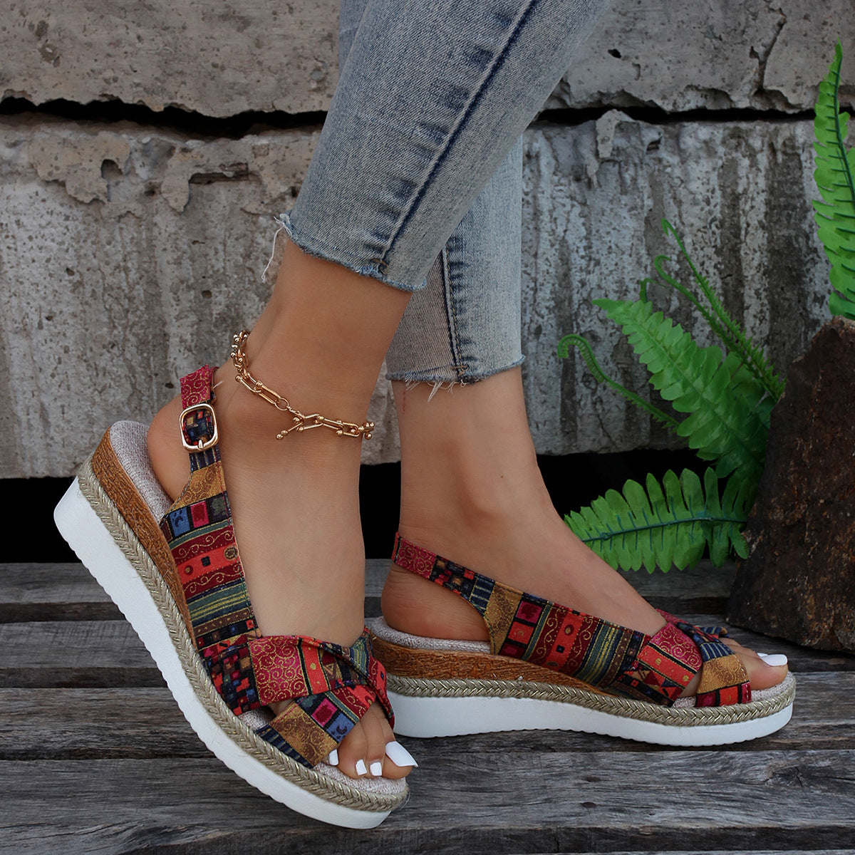 Womens Summer Wedge Sandals