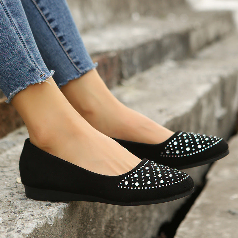 Frosted textured diamond flats