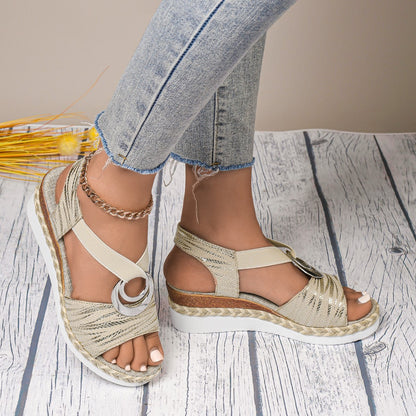 Summer Rome Wedge Beach Sandals