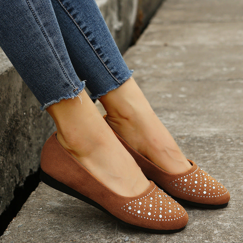 Frosted textured diamond flats