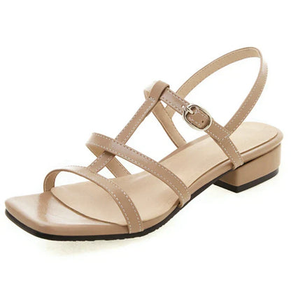 Low Heels Belts Above Casual Sandals