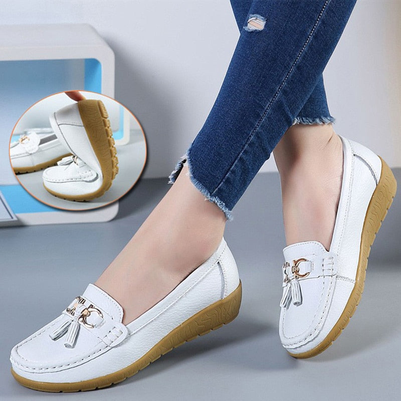 Classic Leather Loafers Casual Slip-On