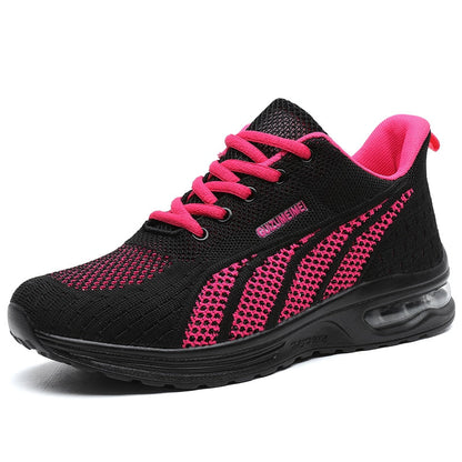 Breathable Orthopedic Ladies Casual Pink Sneakers