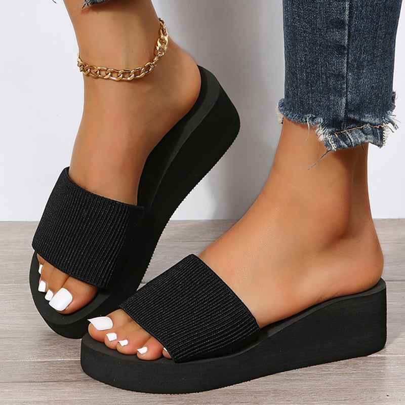 Knitted Wedge Sandals for Women