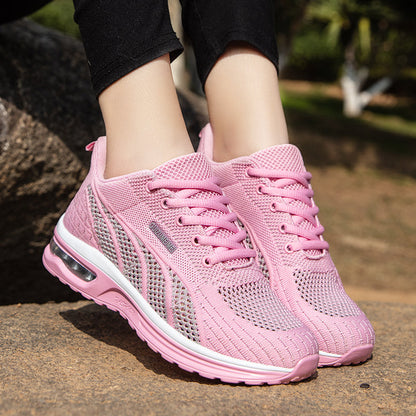 Breathable Orthopedic Ladies Casual Pink Sneakers