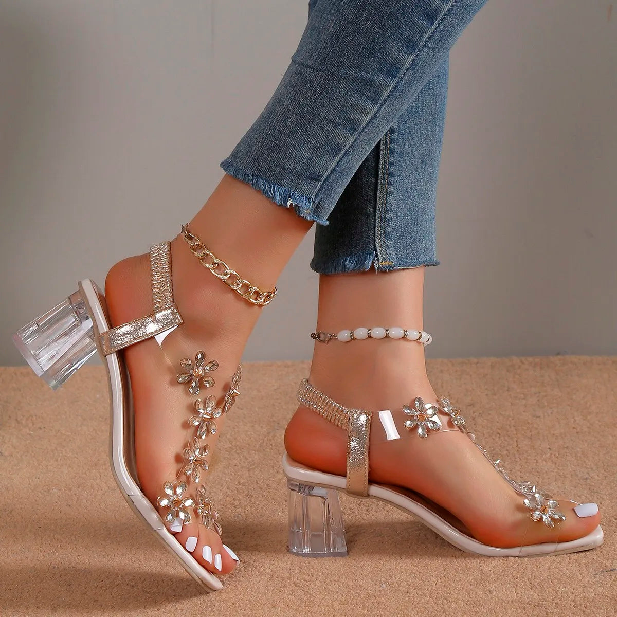 Rhinestone Stiletto Heels