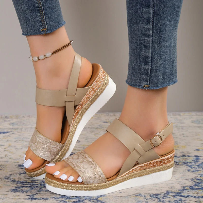 Women's Ankle Strap Wedge Sandals