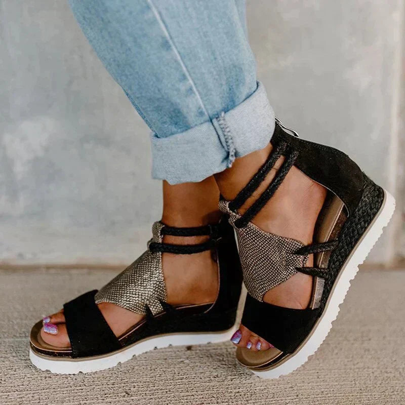 Wedge Heels Open Toe Summer Sandals