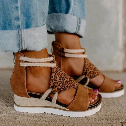 Wedge Heels Open Toe Summer Sandals