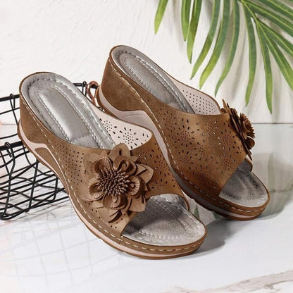 Womens Wedge Slipper Sandals