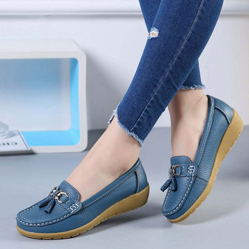 Classic Leather Loafers Casual Slip-On