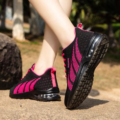 Breathable Orthopedic Ladies Casual Pink Sneakers