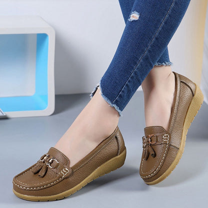 Classic Leather Loafers Casual Slip-On