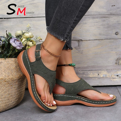 Buckle Strap Slingback Shoes Sandals