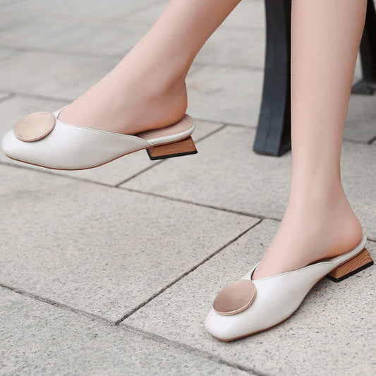 Closed Toe Shoes Flats Sandals