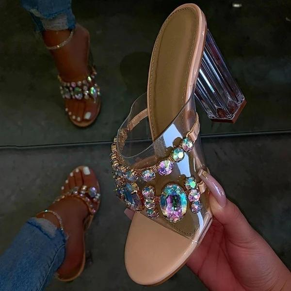 See-Through Chunky Heels