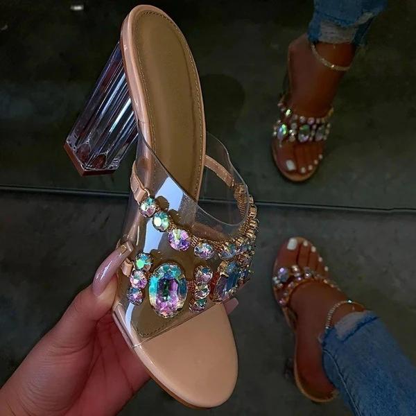 See-Through Chunky Heels