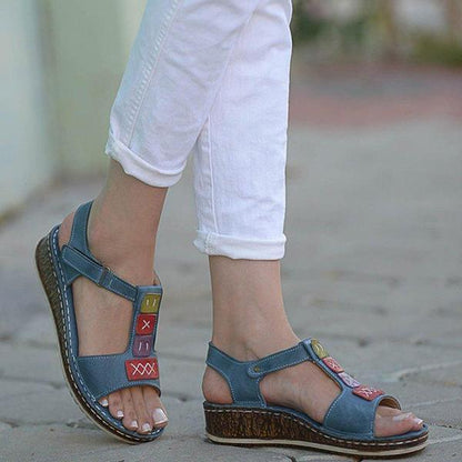 Women's Casual Open Toe Wedge Sandals