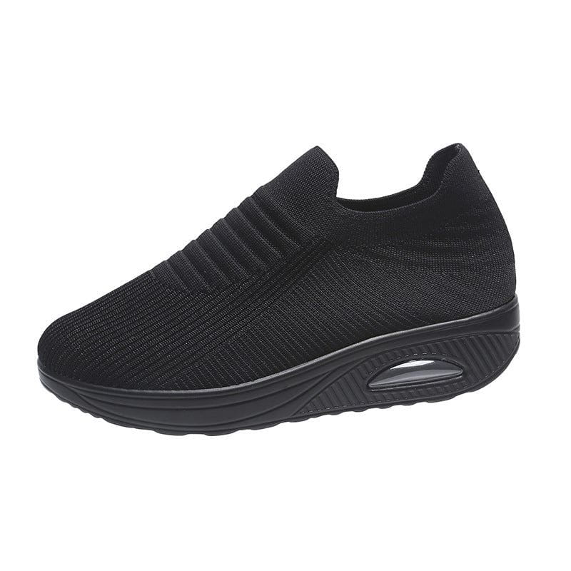 Womens Flying Woven Thick Sole Sneakers