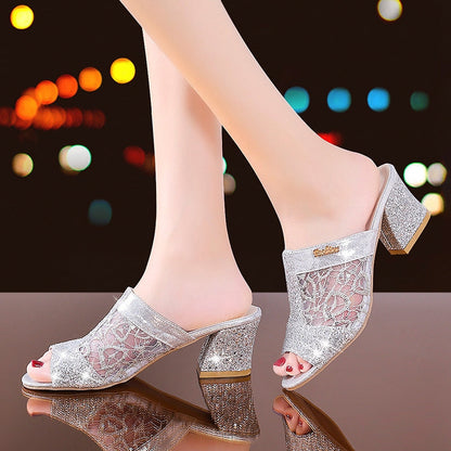 Womens Open Toe Heels